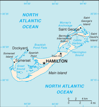 Bermuda politisch Map